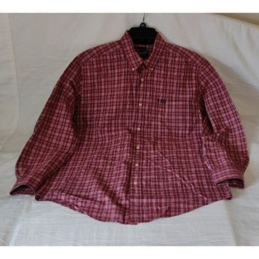 Chaps Easy Care Button Front Plaid Shirt
